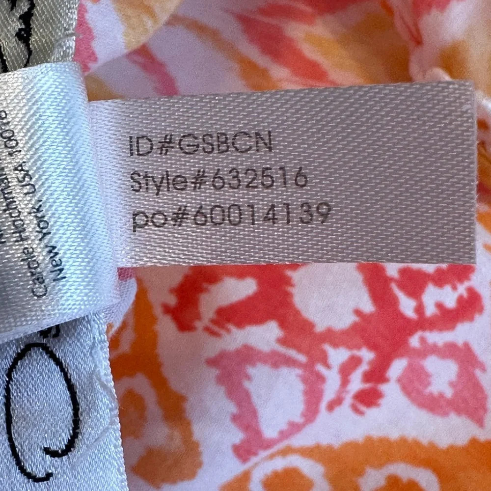 Oscar de‎ la Renta Ikat Cotton Slip Dress S | Boho Resort Summer Lounge - Picture 14 of 16